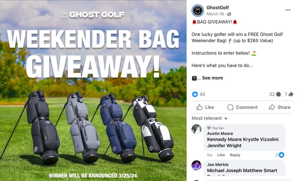 Gost Golf Weekender Bag Giveaway