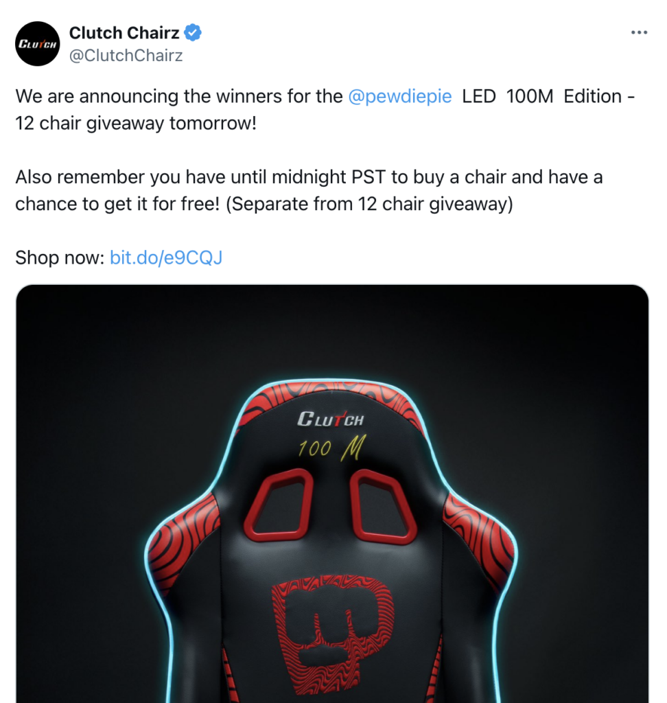 Clutch Chairz Giveaway